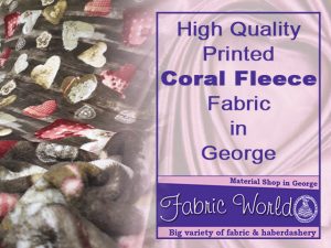 Printed Coral Fleece Fabric in George