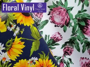Beautiful Floral Vinyl In Stock at Fabric World George