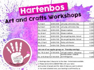 Fun Art and Crafts Workshop this April in Hartenbos