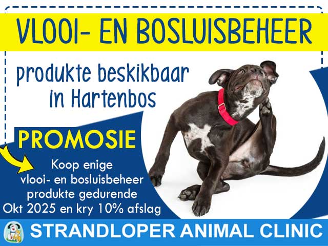 Vlooi en Bosluisbeheer Produkte Promosie Hartenbos